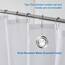Amazer Stoff Duschvorhang Liner, weiße Polyester Stoff Duschvorhang Liner Badezimmer Duschvorhänge, wasserdicht, Hotelqualität, 72 x 72 Zoll