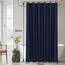 Aoohome Duschvorhang, aus Stoff 72"x84" marineblau