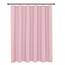 Biscaynebay Duschvorhang aus Stoff in Hotelqualität, 183 x 183 cm, rosa, wasserabweisend, rostbeständige Ösen, beschwerte Unterseite, maschinenwaschbar