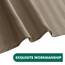 Biscaynebay Duschvorhang aus Stoff, 183 x 183 cm, Taupe, wasserabweisend, Damaststreifen, Badezimmervorhänge, maschinenwaschbar