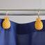 SKL Home Gilded Pineapple Vergoldete Ananas-Duschvorhanghaken, Harz, Gold