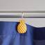 SKL Home Gilded Pineapple Vergoldete Ananas-Duschvorhanghaken, Harz, Gold