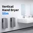 anydry 2065 Hand Dryer,Commercial Electric Hand Dryer,with HEPA Filter,Super Powerful,7-10 Seconds to Dry,1750-2050 Watts (Silber)