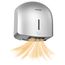 AIKE GentleAir Warmluft Handtrockner, Leise für Zuhause & Bäder, AC220V-240V, Sterntal Silber