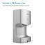 anydry 2630TS Automatischer Händetrockner Elektrisch Für Wandmontage,Mit Ablaufwanne,ABS Gehäuse,1400-1650W.(Silver)