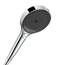 hansgrohe Rainfinity - wassersparender Duschkopf 9 l/min (EcoSmart), Handbrause mit 3 Strahlarten, runde Duschbrause (⌀ 130 mm), Sparduschkopf mit Antikalk-Funktion, Chrom
