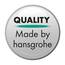 hansgrohe Rainfinity - Duschkopf, Handbrause mit 3 Strahlarten, runde Duschbrause (⌀ 130 mm), Brausekopf mit Antikalk-Funktion, Chrom