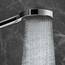 hansgrohe Rainfinity - wassersparender Duschkopf 9 l/min (EcoSmart), Handbrause mit 3 Strahlarten, runde Duschbrause (⌀ 130 mm), Sparduschkopf mit Antikalk-Funktion, Chrom