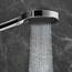 hansgrohe Rainfinity - wassersparender Duschkopf 9 l/min (EcoSmart), Handbrause mit 3 Strahlarten, runde Duschbrause (⌀ 130 mm), Sparduschkopf mit Antikalk-Funktion, Chrom