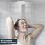 Regendusche Square 12 Zoll, 304 Edelstahl Duschkopf Regendusche, Wassersparend Regenduschkopf mit 90 Anti Kalk Düsen, 360° Verstellbarer Regendusche Duschkopf