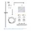 GROHE Euphoria Cube 230, Duschsystem (Regendusche mit Thermostat und schwenkbarem Kopfbrausearm, Sicherheitssperre bei 38°C, Duscharmatur mit Antikalk-System), chrom, 26087000
