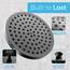 SparkPod Duschkopf – Hochdruckregen – Luxuriöser Look - Werkzeuglose 1-Minuten Installation - Verstellbarer Ersatz für Badezimmer Duschköpfe - Regendusche (Midnight Black Matte - Rrsh-8,20cm Round)