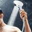 hansgrohe Rainfinity - Duschkopf, Handbrause mit 3 Strahlarten, runde Duschbrause (⌀ 130 mm), Brausekopf mit Antikalk-Funktion, Chrom