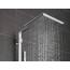 GROHE Euphoria Cube 230, Duschsystem (Regendusche mit Thermostat und schwenkbarem Kopfbrausearm, Sicherheitssperre bei 38°C, Duscharmatur mit Antikalk-System), chrom, 26087000