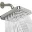 SparkPod Fixed Shower Head - High Pressure Rain - Luxury Modern Look - Easy Tool Free Installation - The Perfect Adjustable Replacement (Brushed Nickel, 15cm Square)