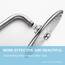 OFFO Shower Arm with Flange 24 Inches Brushed Nickel Wall Mount Replacement Angle Shower Head Arm Wall-Mounted For Fixed Shower Head & Handheld Showerhead