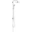GROHE Vitalio Joy 260, Duschset ohne Armatur, wassersparend, 8l pro Min (Regendusche für vorhandene Armaturen, Kopfbrause mit 3 Strahlarten, Duschstange 74cm, Duschsystem), chrom, 27421002