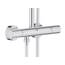 GROHE Euphoria 210, Duschsystem (Regendusche mit Thermostat und schwenkbarem Kopfbrausearm, Sicherheitssperre bei 38C, Duscharmatur mit Ablage und Antikalk-System), chrom, 27964000