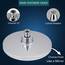 15cm Runde Regendusche – Markcco runde Hochdruckdusche aus ABS-Material – komfortables Duscherlebnis, auch wenn der Wasserdruck niedrig ist, kann an der Wand oder Decke installiert werden