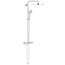 GROHE Euphoria 310 - Duschsystem mit Thermostatbatterie (Wandmontage, Antikalk System, mit Aquadimmer), rund, chrom, 26075000