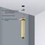 Duscharm mit Flansch, gebürstet, goldfarben, 15,2 cm, gerade, Edelstahl-Oberseite, Regenduschkopf-Verlängerungsrohr, quadratisch geformt
