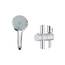 GROHE Euphoria 210, Duschsystem (Regendusche mit Thermostat und schwenkbarem Kopfbrausearm, Sicherheitssperre bei 38C, Duscharmatur mit Ablage und Antikalk-System), chrom, 27964000