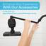 SparkPod Fixed Shower Head - High Pressure Rain - Luxury Modern Look - Easy Tool Free Installation - The Perfect Adjustable Replacement (Matte Black, 15cm Square)