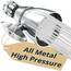 All Metal 5.1 cm Hochdruck-Duschköpfe - Chrom - Industrie Max 2,5 GPM Duschköpfe Hochdruck - Hoher Durchfluss Duschkopf mit Druckerhöhung Duschkopf - Einstellbares Sprühmuster