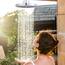 15cm Runde Regendusche – Markcco runde Hochdruckdusche aus ABS-Material – komfortables Duscherlebnis, auch wenn der Wasserdruck niedrig ist, kann an der Wand oder Decke installiert werden