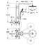 GROHE Euphoria 210, Duschsystem (Regendusche mit Thermostat und schwenkbarem Kopfbrausearm, Sicherheitssperre bei 38C, Duscharmatur mit Ablage und Antikalk-System), chrom, 27964000