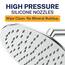 Alle Metall rund Regen Dusche Kopf mit 2,5 GPM Hohe Durchflussmenge Drenching Rainfall Spray und Messing Swivel-Ball, metall, chrome, 8 inch