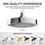 Gurin Duschkopf, Hochdruck, Regen-Duschkopf, Luxus-Badezimmer, mit verchromter Oberfläche, verstellbare Winkel, Anti-Verstopfungs-Silikondüsen, Kalifornien 1,8 GMP