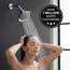 Massage-Duschkopf, Hochdruck, multifunktional, Massage-Regenduschkopf mit verstärkendem Nebel für Duschen mit niedrigem Durchfluss, verstellbare Wasserspardüse, 2,5 GPM, Chrom