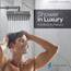 SparkPod Fixed Shower Head - High Pressure Rain - Luxury Modern Look - Easy Tool Free Installation - The Perfect Adjustable Replacement (Charcoal Grey, 15cm Square)