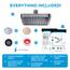 SparkPod Fixed Shower Head - High Pressure Rain - Luxury Modern Look - Easy Tool Free Installation - The Perfect Adjustable Replacement (Charcoal Grey, 15cm Square)