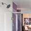 Speakman S-4000 Reaction 1-Spray 14 cm RainCan 2,5 GPM Duschkopf, Kunststoff und Chrom, Rauchgrau, 2 GPM