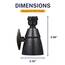 HammerHead Showers® Ölgeriebene Bronze Duschköpfe, 5,1 cm, 2,5 GPM, Hochdruck, Verstellbarer Sprühmuster, Fester Duschkopf