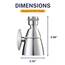HammerHead Showers Massives Metall, 5,1 cm, Hochdruck-Duschköpfe, gebürstetes Nickel, Kalifornien-konform, 1,75 GPM, niedrige Durchflussmenge, hoher Durchfluss, Duschkopf mit verstellbarem Sprühmuster
