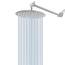 NearMoon Regenduschkopf mit 27,9 cm verstellbarem Arm, Hochdruck-Edelstahl-Regendusche, ultradünnes Design – druckverstärkend (20,3 cm, Nickel)