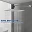 NearMoon Regenduschkopf, quadratisch, hoher Durchfluss, Edelstahl, Wasserfall-Beschichtung, Wand- oder Deckenmontage, Duschkopf (40,6 cm, Chrom-Finish)