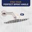 Alle Metall rund Regen Dusche Kopf mit 2,5 GPM Hohe Durchflussmenge Drenching Rainfall Spray und Messing Swivel-Ball, metall, gebürsteter nickel, 8 inch