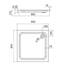 AQUABAD Duschwanne/Duschtasse | Forta Plus mit LeakProtect Technologie Smooth White 80x80cm Quadrat