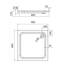 AQUABAD Duschwanne/Duschtasse | Komplettset Forta Plus mit LeakProtect Technologie Smooth White 90x90cm Quadrat | inkl. Ablaufgarnitur/Siphon Alcadran A49CR