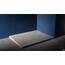 Duschwanne 80x100x2.6 Taubenbeige in Schieferoptik 2,6 cm Höhe aus thermogeformtem Acrylharz