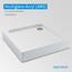 AQUABAD Duschwanne/Duschtasse | Komplettset Forta Plus mit LeakProtect Technologie Smooth White 80x80cm Quadrat | inkl. Ablaufgarnitur/Siphon Alcadran A49CR