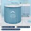 B&Y Ice Bath Tub, 262L Cold Plunge Bathtub für Erwachsene, 70cm Ø Portable Cold Tub für Sportler, Freistehende Spa Wanne für Kaltwassertherapie