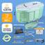LIVIKING® Eisbad + Faltbare Badewanne Erwachsene [120 cm - 2in1 KOMFORT KOMPLETTSET] Eisbaden Tonne, Mobile Badewanne Outdoor & Eistonne – Jetzt Eintauchen! (Klassisch, Eukalyptus Grün)