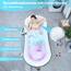 Tragbare Badewanne für Erwachsene mit Luftmassagematte, Whirlpool Badewanne mit romantischer LED-Beleuchtung, Kopfkissen/Rückenlehne/Armlehnen (inklusive Luftpumpe)