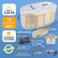 LIVIKING® Eisbad + Faltbare Badewanne Erwachsene [120 cm - 2in1 KOMFORT KOMPLETTSET] Eisbaden Tonne, Mobile Badewanne Outdoor & Eistonne – Jetzt Eintauchen! (Klassisch, Sand Beige)