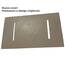 Duschwanne 80x100x2.6 Taubenbeige in Schieferoptik 2,6 cm Höhe aus thermogeformtem Acrylharz